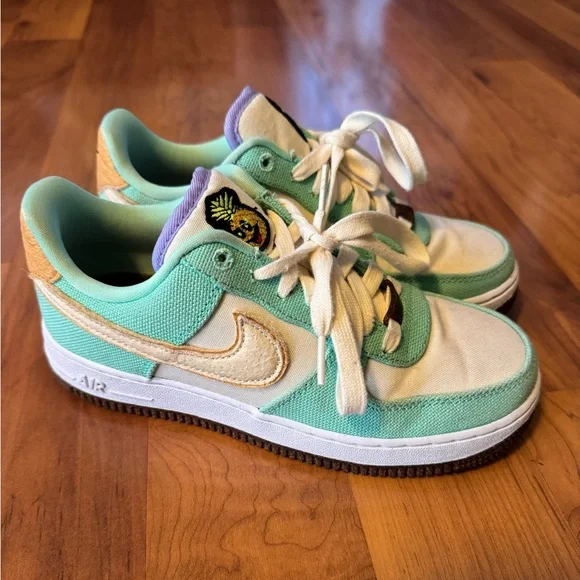 Shoes Nike Air Force Lx Happy Pineapple Green Glow Womens